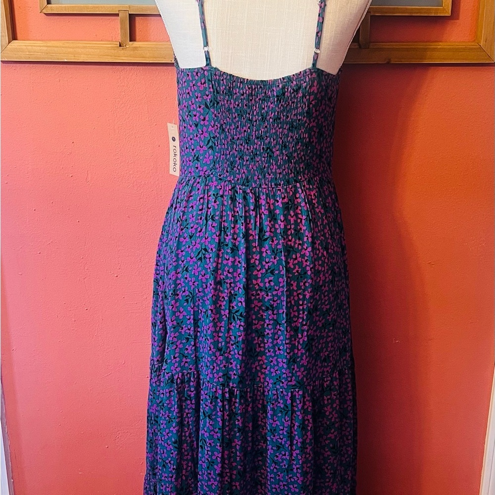 Floral Maxi Dress in Purple and Pink - Picture 5 of 9